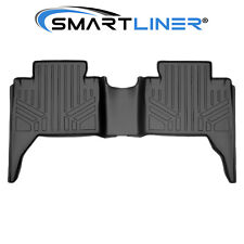 Smartliner Floor Mats Liner For Tacoma Double Cab Second Row2016-2021 Black