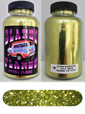Blakes Metal Flake .015 Limetreuse Green Yellow Hot Rod Custom 5oz Jar