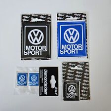 Period Correct Vw Motorsport Sticker Set Golf Jetta Mk1 Mk2 Mk3 Free Shipping