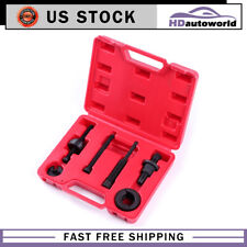 6pcs Power Steering Pump Pulley Puller Remover Installer Tools Kit For Gm Ford
