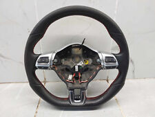 2011 Volkswagen Golf Gti Flat Bottom Steering Wheel W Controls - Some Wear