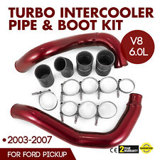 Fit Ford 03-07 6.0l V8 Powerstroke Diesel Turbo Intercooler Pipe And Boot Kit