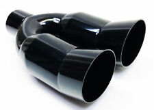 Exhaust Tip 2.25 Inlet Dual 4.00 Turn Up Outlet 12.00 Wdtu40012-225-gbk-ss 30