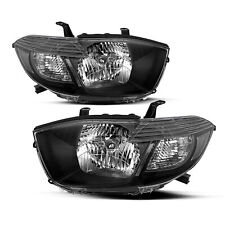 For 2008-2010 Toyota Highlander 4door Black Headlights Assembly Headlamps Pair
