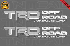 Trd Off Road Decal Set Fits Tacoma Tundra Truck Bed Racing Sticker Silverwhite