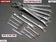 Craftsman 14 Pc Sae Combination Wrench Set 316 To 78
