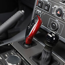 Red Real Carbon Fiber Car Gear Shift Knob Trim Cover For Ineos Grenadier 2020-24