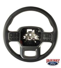 21 Thru 24 F-150 Oem Ford Lariat Black Leather Heated Steering Wheel Ml3z3600ra