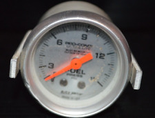 Auto Meter Pro Comp Ultra-lite Fuel Pressure Gauge 2-58 0-15psi Used