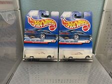 Lot 2 Hot Wheels 1964 Lincoln Continental Convertible 2000 First Editions White