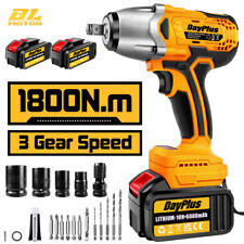 3in1 12 Electric Impact Wrench 1800nm Cordless Brushless Gun Driver Tool