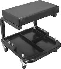Rolling Creeper Garageshop Seat Padded Mechanic Stool With Tool Tray Storage