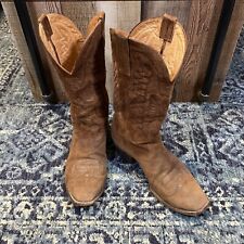 645 Heritage Ranch Hand Mens Brown Suede Western Cowboy Boots Size 9 St 4638