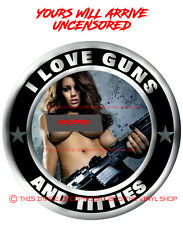 Guns Titties 14 Ar-15 Hot Girl Nude Hot Guns Full Color 3m Decal Sticker 2a