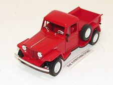 Welly 1947 Jeep Willys Pickup 124 Scale Red Free Usa Ship