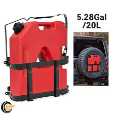 Strength Jerry Can Holder Bracket Mount Gas Steel Rack Fuel Military 20l 5.28gal