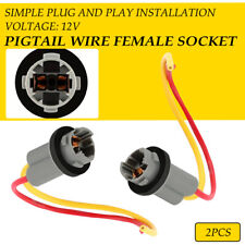 Universal Pigtail Wire Female Socket 194 T10 168 Wedge Side Marker Light Plug