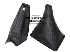 Black Real Leather Shift E Brake Boot Fits Skyline R32 Gtr Gts 1989-1994