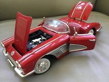 1958 Chevrolet Corvette Motormax 118 Scale Die Cast Model No 73109 Nice E70l