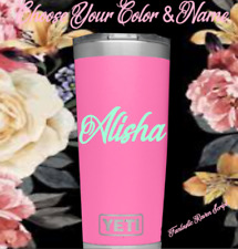 Monogram Vinyl Decal For Tumblers Cups Sticker Personalized Name 3