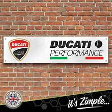 Ducati Corse Performance Logo Banner Garage Workshop Sign Pvc Trackside Display