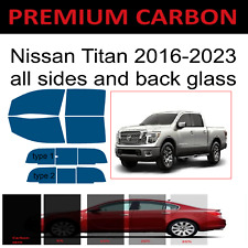 Premium Carbon Window Tint Fits Nissan Titan Truck 2016-2023 Precut Tint