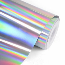 6.0mil Rainbow Holographic Neo Chrome Vinyl Film Long Lasting For Stickers Decal