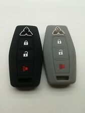 2silicone Fob Remote Key Cover For 2022 2023 2024 Mitsubishi Outlander 3buttons