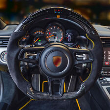 Led Carbon Fiber Steering Wheel For Porsche 911 991 997 718 970 971 95b 957 958