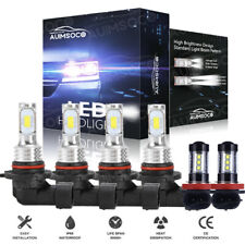 For Honda Civic 2006-2012 6000k Led Headlights Lamps Fog Bulbs Combo Kit 6x