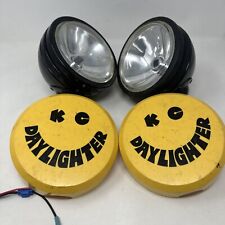 Vintage Kc Hilites Off Road Lights 6 Halogen Daylighter With Smile Hard Covers.