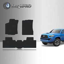 Toughpro Floor Mats Black For Toyota Tacoma Access Cab All Weather 2016-2024