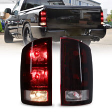 Smoke Tail Lights For 2002-2005 2006 Dodge Ram 1500 2500 3500 Brake Lamps Pairs