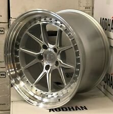19 Aodhan Ds08 Wheels 19x11 22 5x114.3 Silver Machined Set 4 Concave Rims