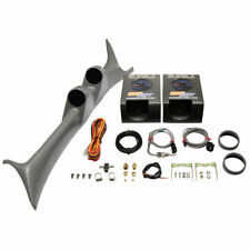 Glowshift Gray Dual Pod W Boost Pyrometer Egt Gauges For 99-07 Ford Super Duty