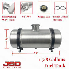 Gas Tankfuel Tank 6 X 15 1 58 Gallon 14 Npt Aluminum Spun Round Fuel Cell