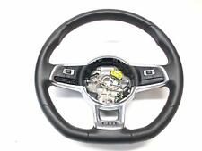 Black Leather Steering Wheel 5gm419091cr Vw Gti Automatic 19-21 Missing Button