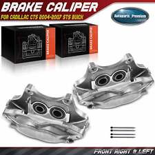 2xfront Disc Brake Caliper 4-piston For Cadillac Cts 2004-2007 Sts Buick Regal