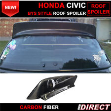 Fits 92-95 Honda Civic Eg Eg6 Hatchback Jdm Bys Style Carbon Fiber Roof Spoiler