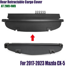 For Mazda Cx-5 2017-2024 Retractable Cargo Cover Black Rear Car Trunk Accessory