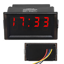Red Dc4.5-30v Waterproof Dustproof Car Electronic Clock Led Digital Display