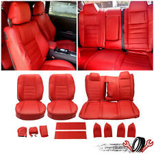 For 11-14 Dodge Challenger Se Sxt Rt Red Seat Covers Frontrear Full Set
