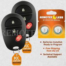 2pieces Keyless Entry Remote Car Key Fob For 2007-2009 Toyota Transmitter Alarm