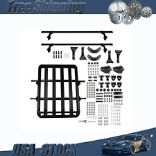 50x38 Aluminum Suv Roof Rack Cargo Luggage Basket With Black Cross Bars Us