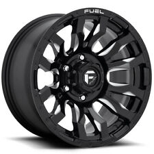 18x9 Gloss Black Milled Wheels Fuel D673 Blitz 5x55x127 -12 Set Of 4 71.5