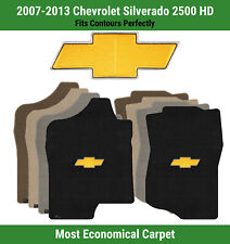 Lloyd Velourtex Front Mats For 07-13 Silverado 2500 Hd Wgold Chevy Bowtie 1