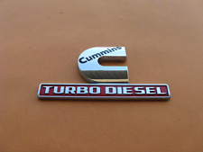 Dodge Ram Turbo Diesel Cummins Side Fender Door Emblem Logo Badge Sign A40446