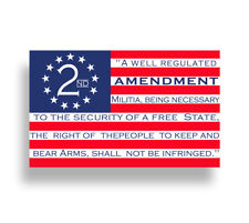 2nd Amendment Sticker Usa American Cup Car Window Bumper Gun Flag Vehicle Decal