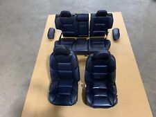 05-07 Volvo V70r Front Rear Seats Dark Blue Leather Complete Set Oem Lot3347
