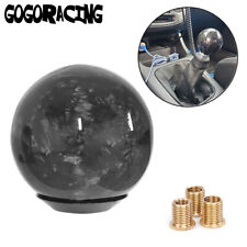 Universal Forged Carbon Fiber Round Ball Shape Car Gear Shift Knob Shifter Lever